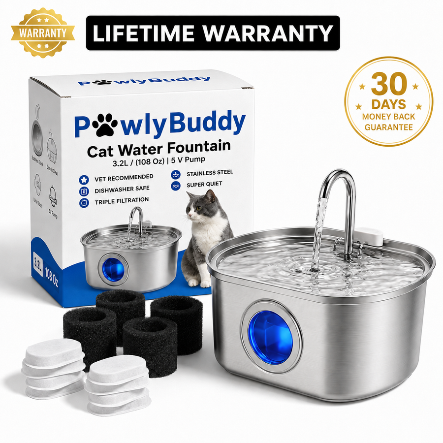 Cat water fountain for multiple cats