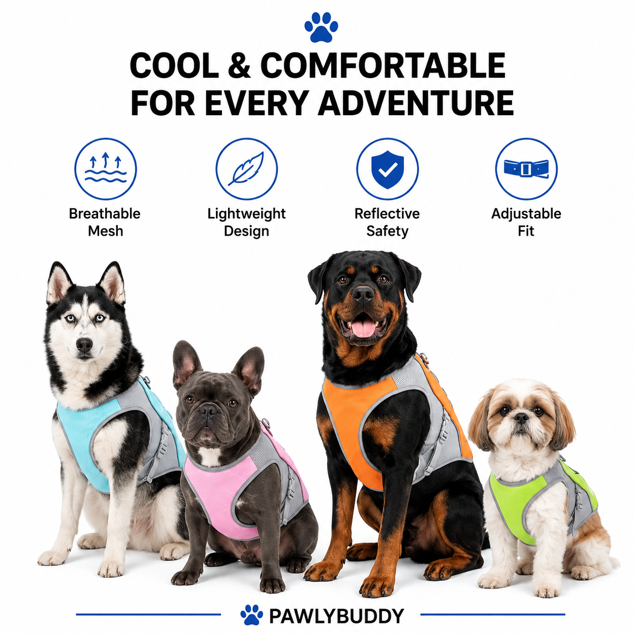 Cooling Vest for Dogs — PawlyBuddy™