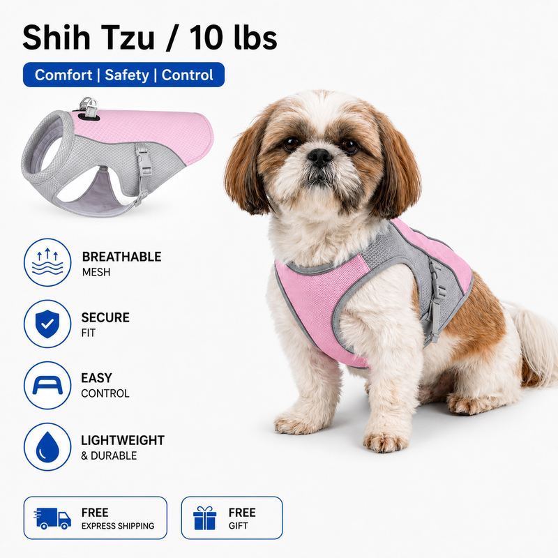 PawlyBuddy cooling vest for dogs, front view