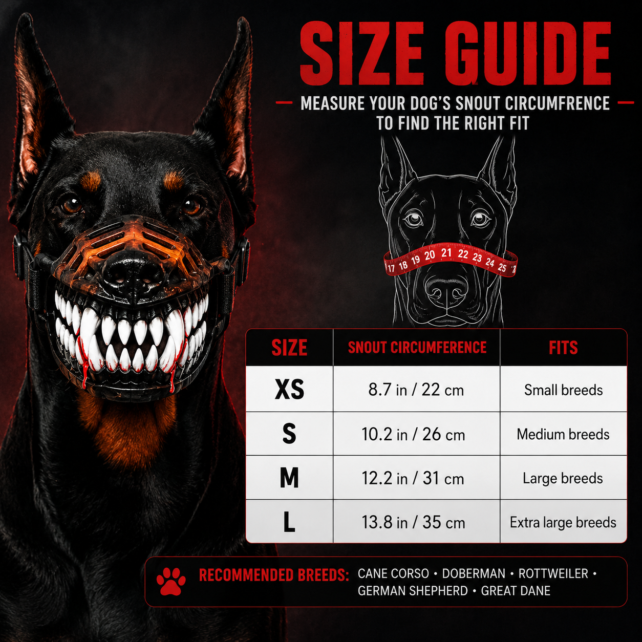 HellHound Monster Muzzle
