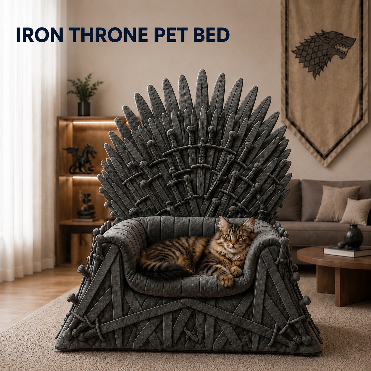 Fantasy Throne Pet Bed